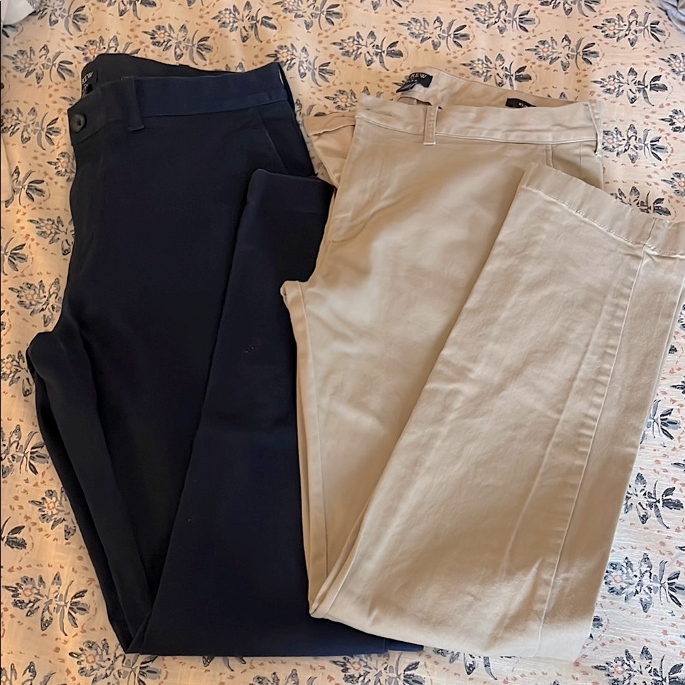 2 pairs JCrew men’s khakis